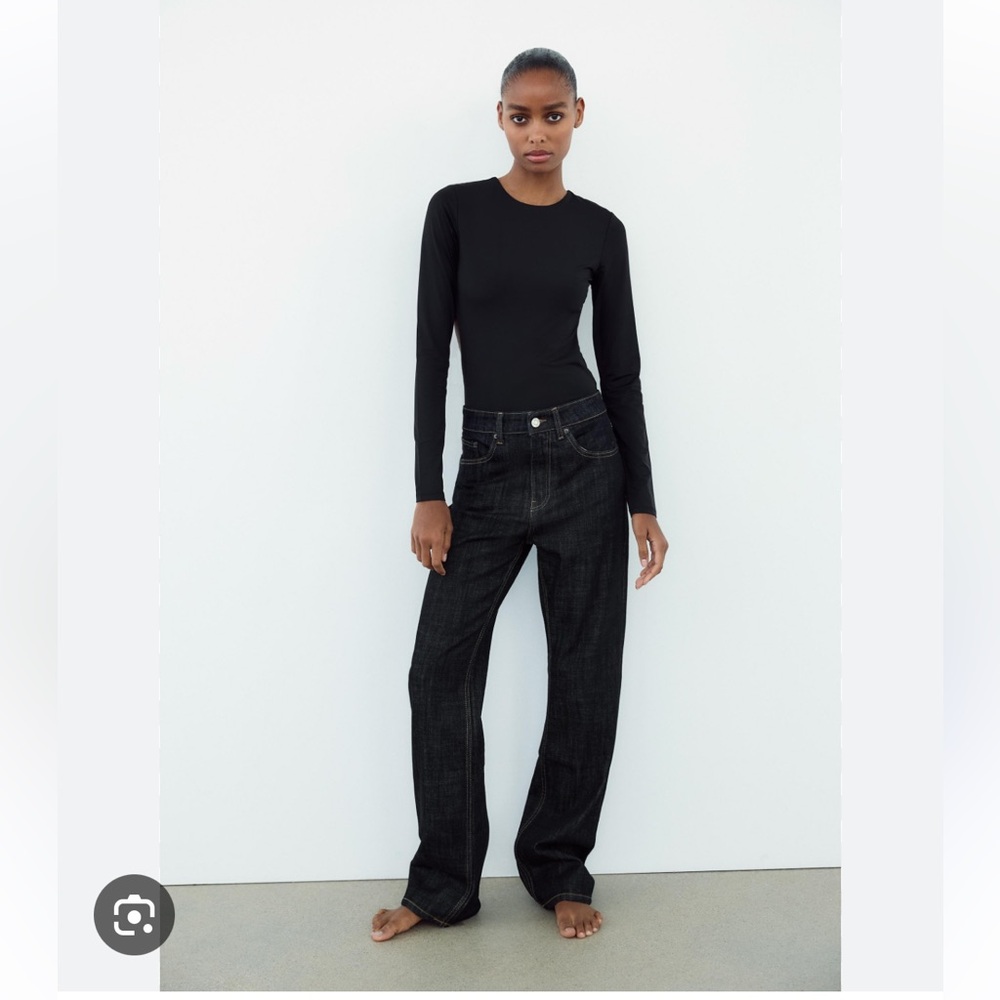 Nwt Women's Black open back bodysuit